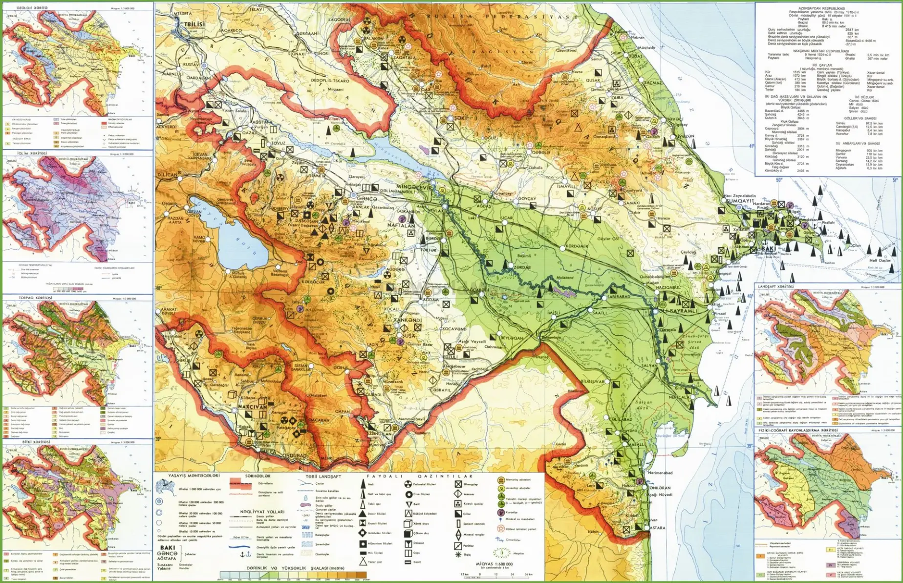 Carte Azerbaidjan